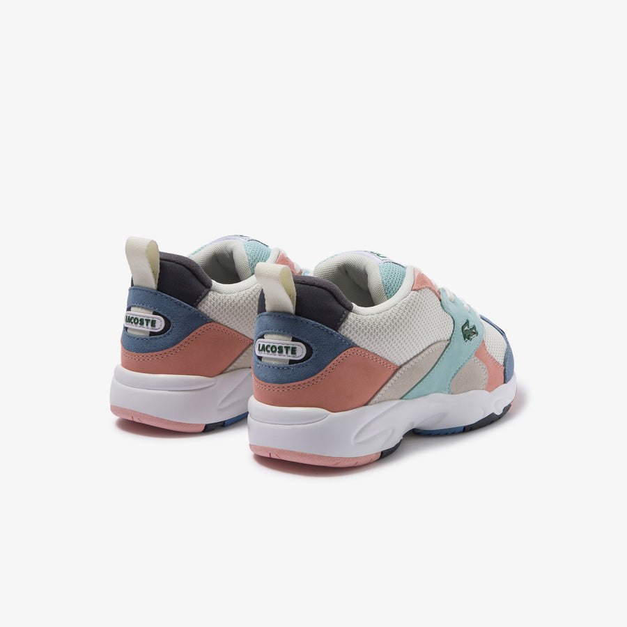 Women's Storm 96 Textile and Nubuck Sneakers--Off White/Blue