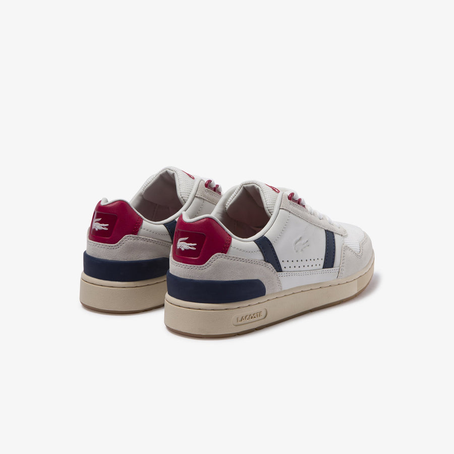 Women's T-Clip Leather and Suede Sneakers