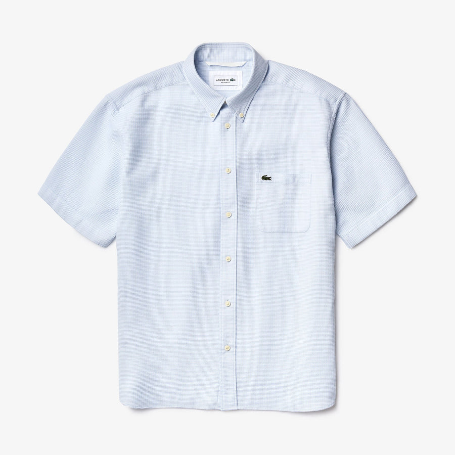Men's Light Jacquard Cotton Shirt--Men's Light Jacquard Cotton Shirt