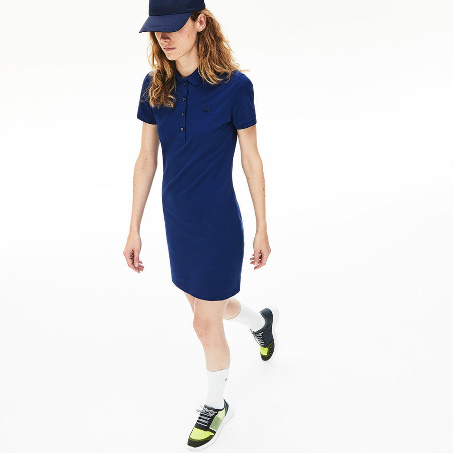 Women's Stretch Cotton Polo Piqué Dress
