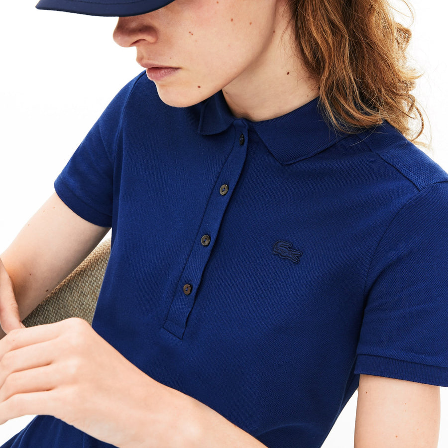 Women's Stretch Cotton Polo Piqué Dress