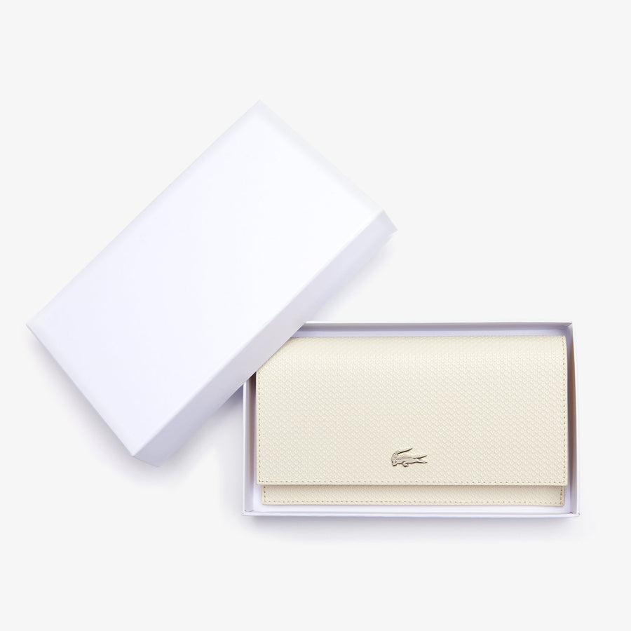 Women's Chantaco Bicolour Leather Wallet with Card Holder--Fog Samoan Sun