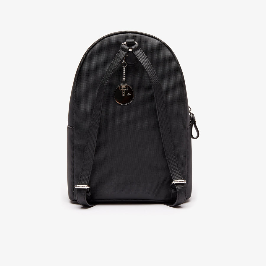 Women's Daily Classic Coated Piqué Canvas Backpack--Black