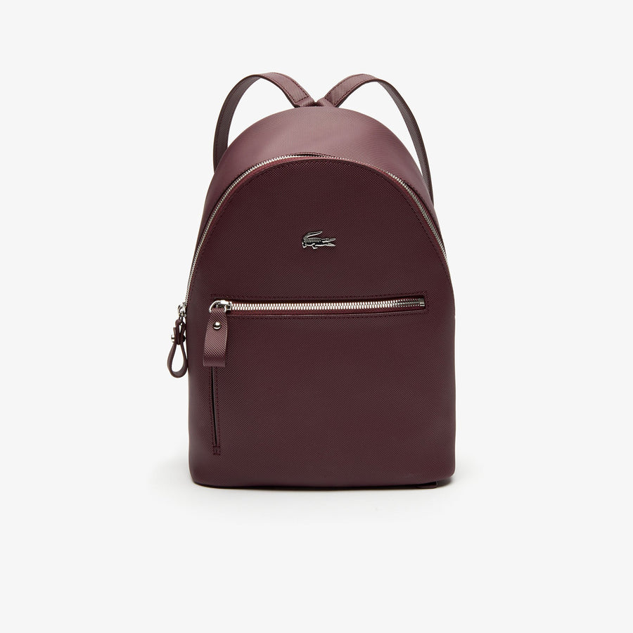 Women's Daily Classic Coated Piqué Canvas Backpack--Grape Wine