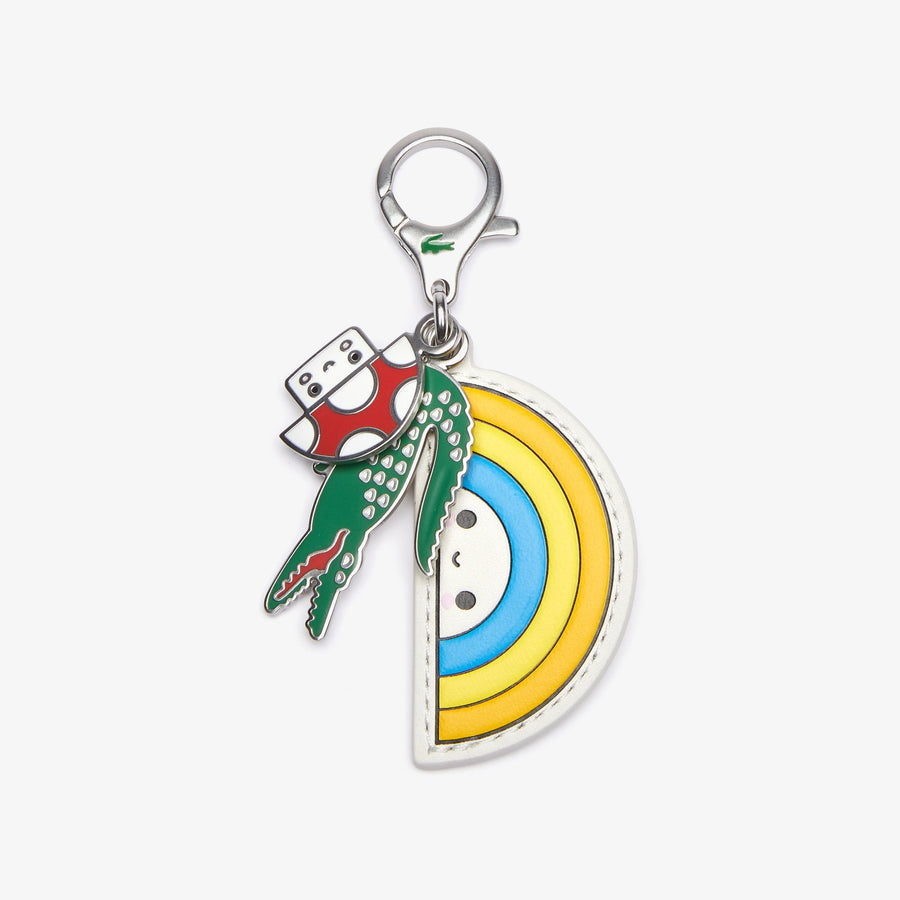 Men's Crocseries Coloured Metal Charm Keyring--Multi