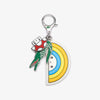 Men's Crocseries Coloured Metal Charm Keyring