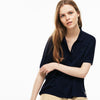 Women's Lacoste Boxy Fit Flowing Stretch Cotton Piqué Polo Shirt
