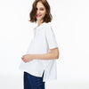 Women's Lacoste Boxy Fit Flowing Stretch Cotton Piqué Polo Shirt