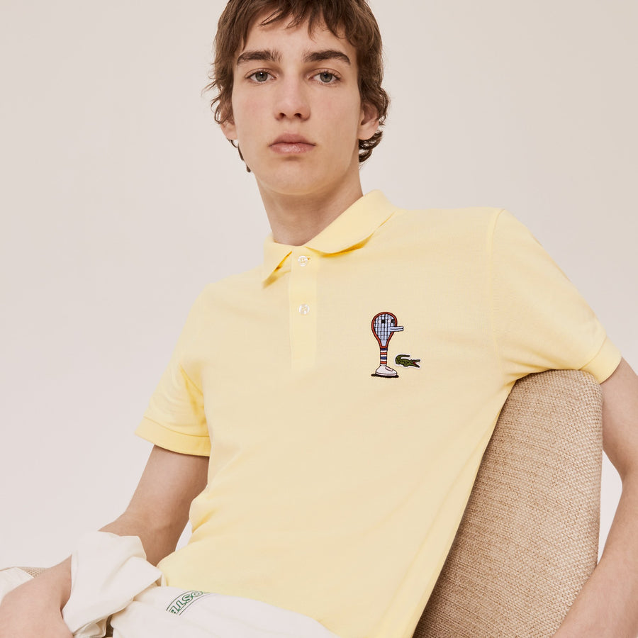 Unisex Lacoste X Jeremyville Classic Fit Piqué Polo--Clusi