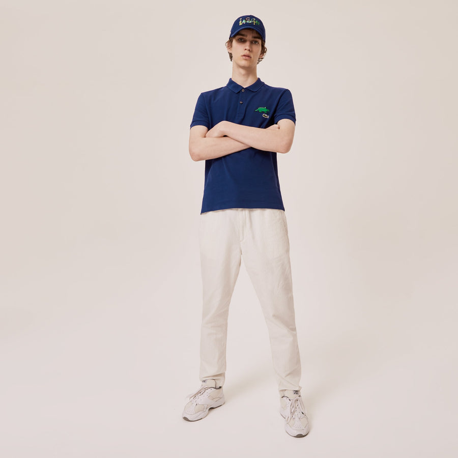 Unisex Lacoste X Jeremyville Classic Fit Piqué Polo--Methylene