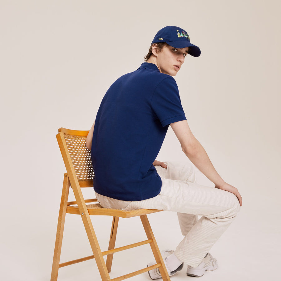 Unisex Lacoste X Jeremyville Classic Fit Piqué Polo--Methylene