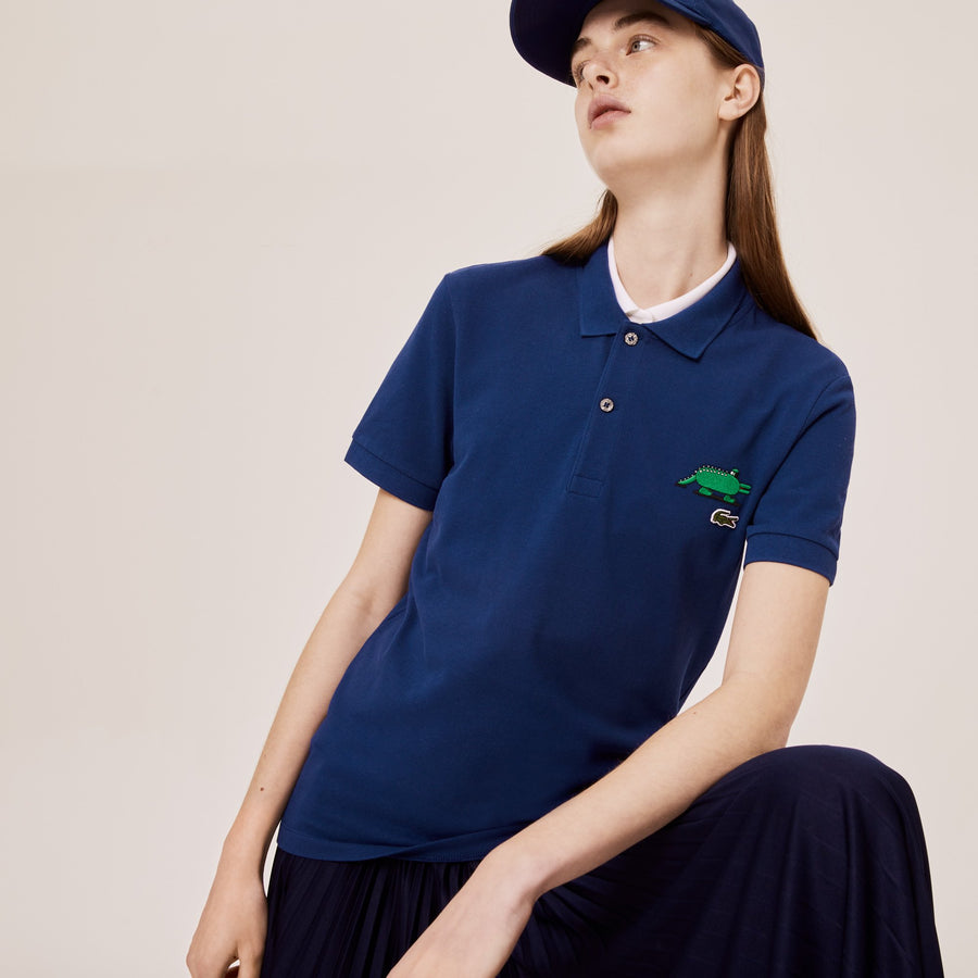 Unisex Lacoste X Jeremyville Classic Fit Piqué Polo--Methylene