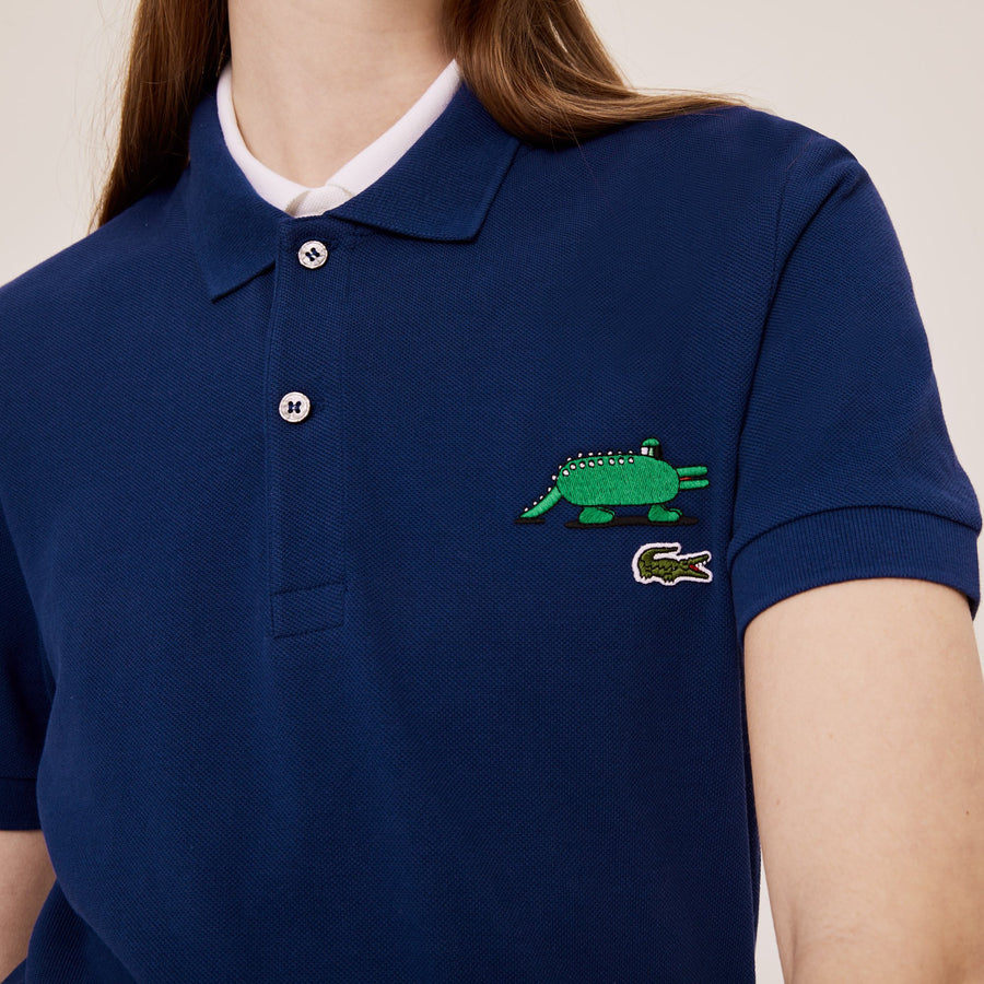 Unisex Lacoste X Jeremyville Classic Fit Piqué Polo--Methylene