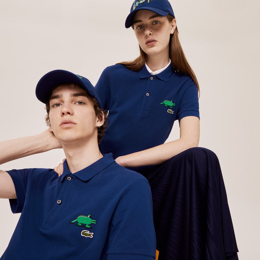 Unisex Lacoste X Jeremyville Classic Fit Piqué Polo--Methylene