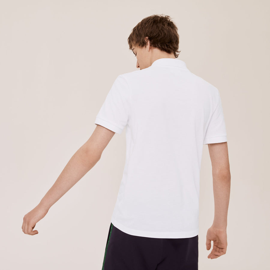 Unisex Lacoste X Jeremyville Classic Fit Piqué Polo--White