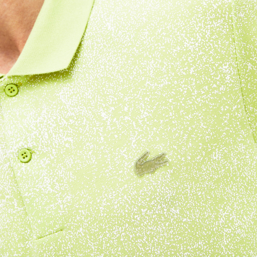 Men's Marbled Polo Piqué--Flashy Yellow