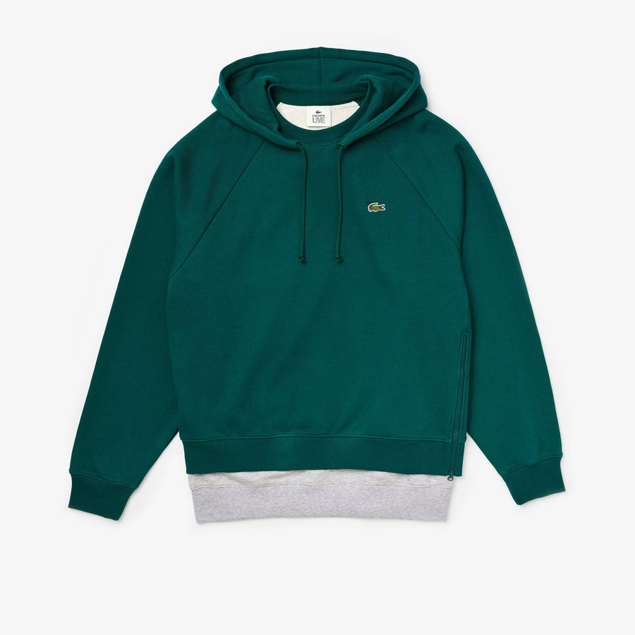 Men's LIVE Layered Hoodie--Grey/Grey Chine