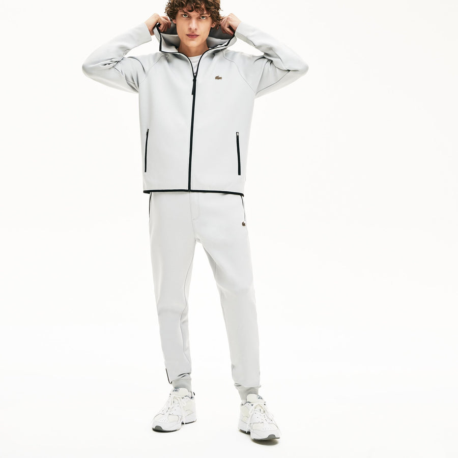 Men's Silicone Croc and Badge Full-Zip Hoodie