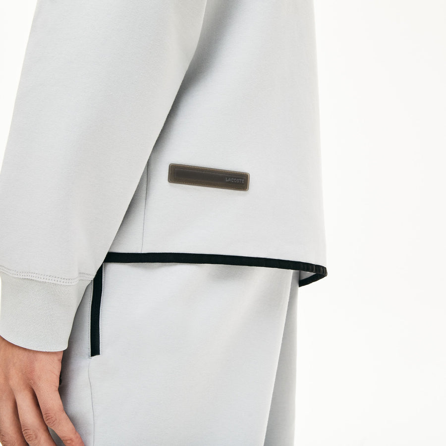 Men's Silicone Croc and Badge Full-Zip Hoodie