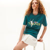 Unisex Lacoste LIVE Tennis Design Cotton Crew Neck T-Shirt