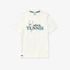 Unisex Lacoste LIVE Tennis Design Cotton Crew Neck T-Shirt